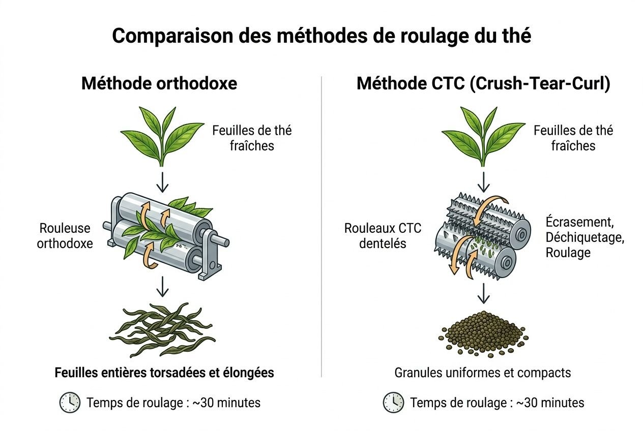 Thé noir : comprendre les étapes du processus d'oxydation