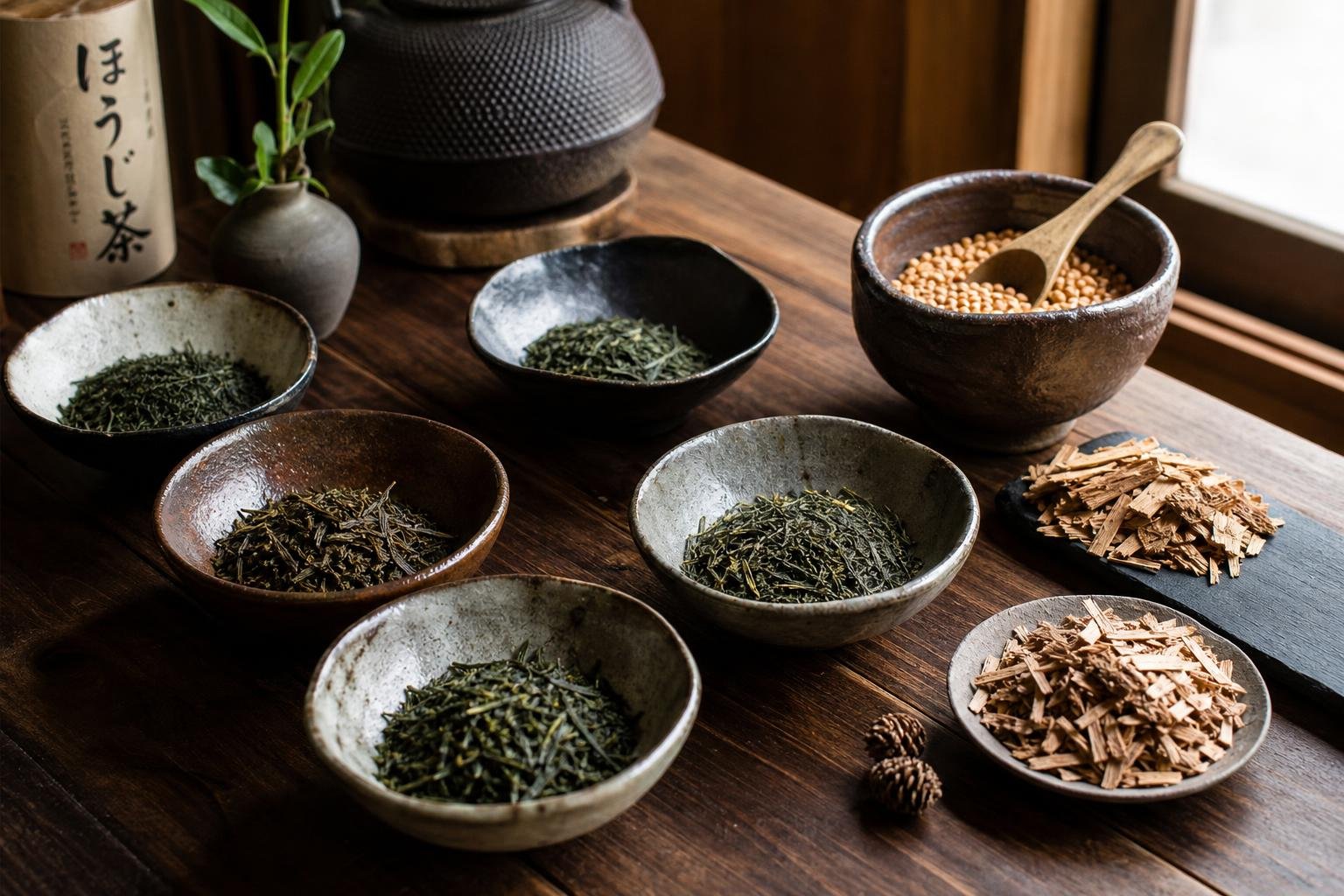Thé vert fumé japonais : hojicha et thés fumés du Japon